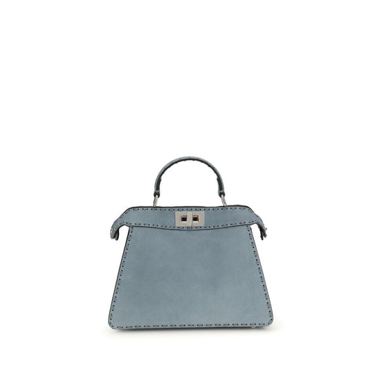 Fendi Peekaboo ISeeU small Blue Leather Handbag