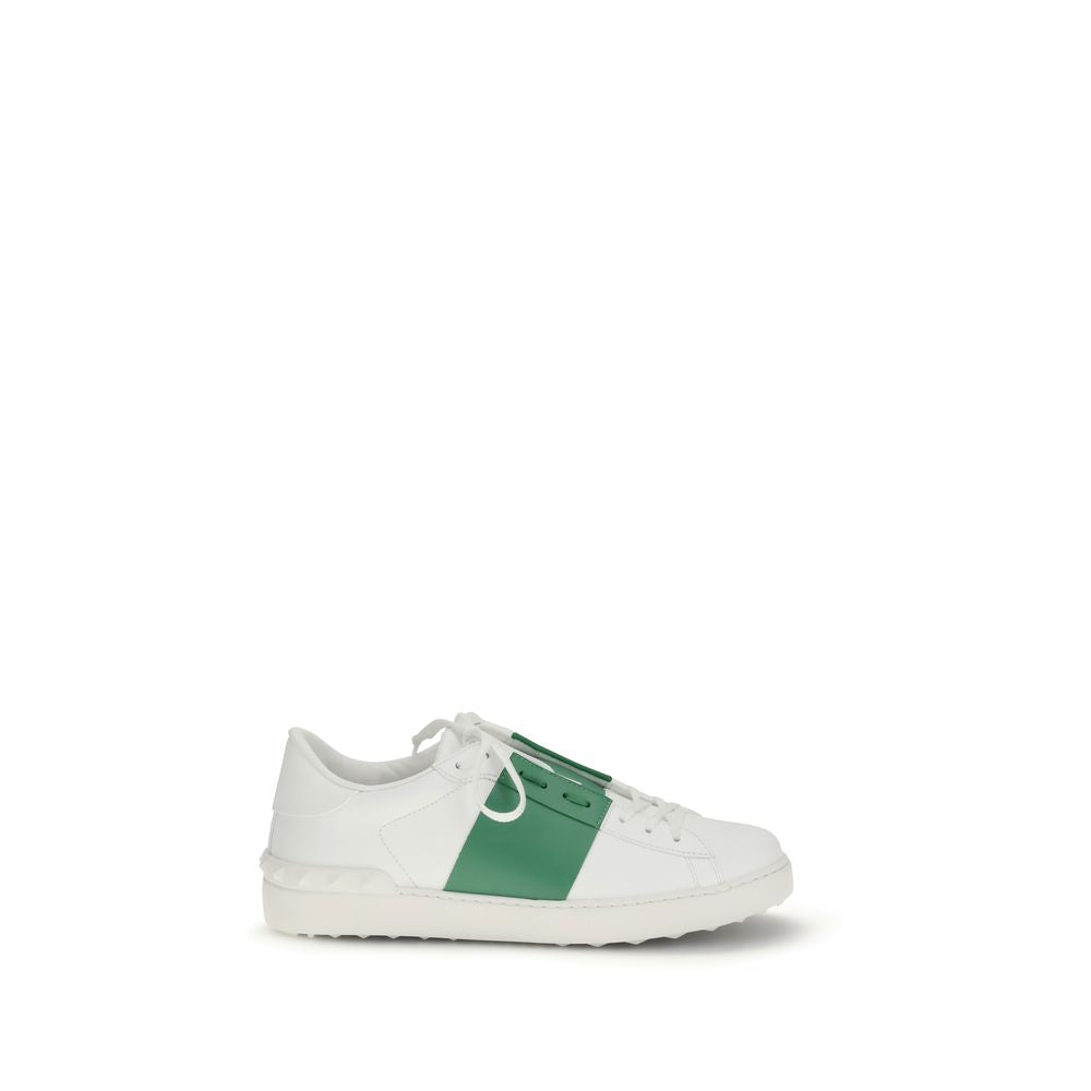 Valentino Garavani Open White Leather Low Top Sneakers