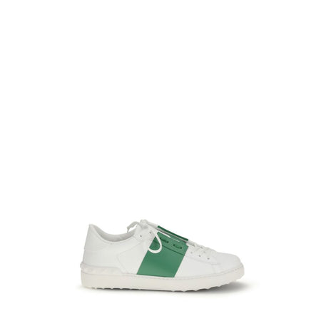Valentino Garavani Open White Leather Low Top Sneakers