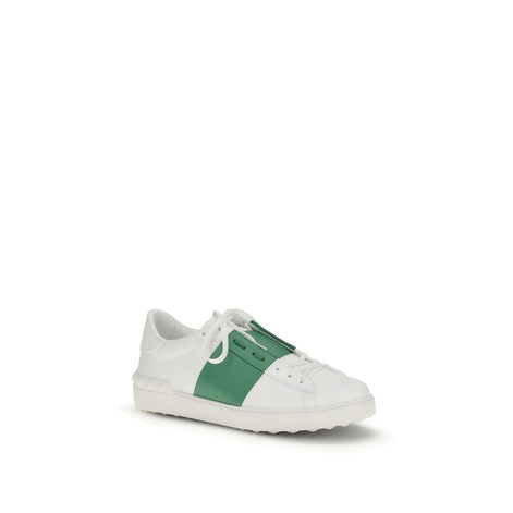 Valentino Garavani Open White Leather Low Top Sneakers