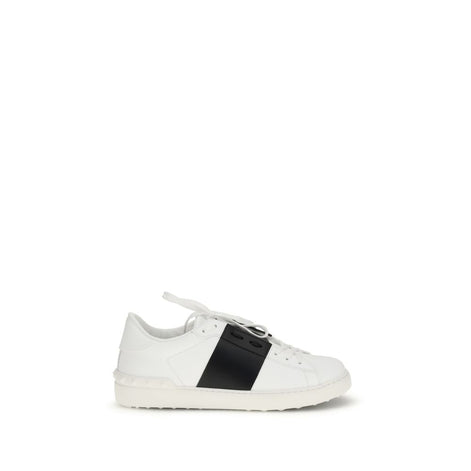 Valentino Garavani Open White Leather Low Top Sneakers