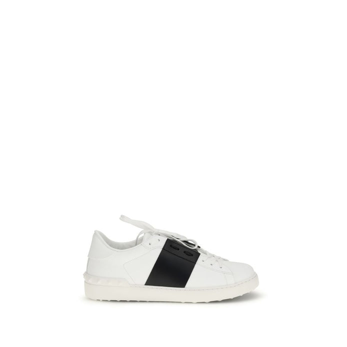 Valentino Garavani Open White Leather Low Top Sneakers