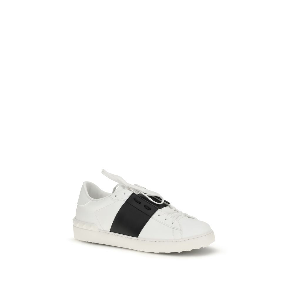 Valentino Garavani Open White Leather Low Top Sneakers