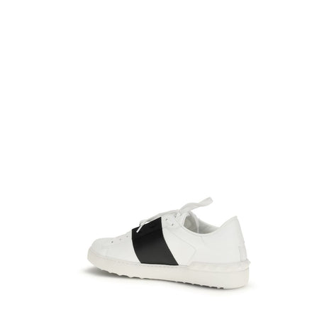 Valentino Garavani Open White Leather Low Top Sneakers