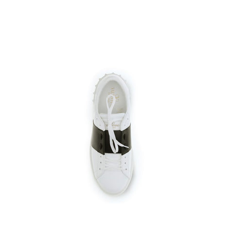 Valentino Garavani Open White Leather Low Top Sneakers