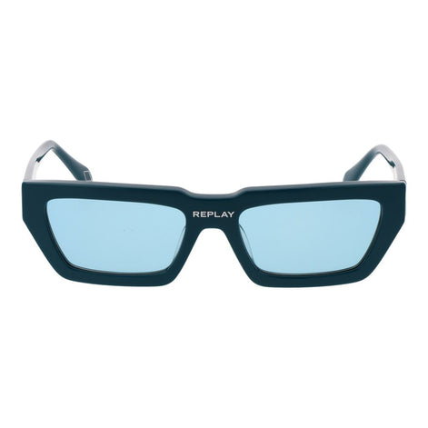 Replay Turquoise Plastic Sunglasses