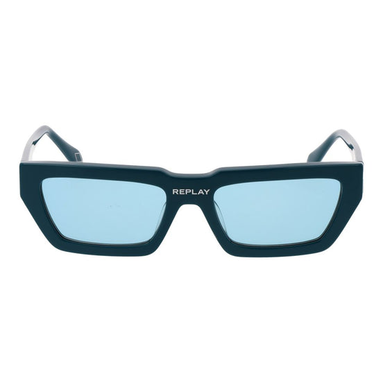 Replay Turquoise Plastic Sunglasses