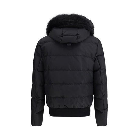Moose Knuckles Black Polyester Bomber