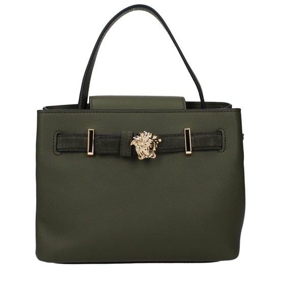 Versace Green Leather Handbag