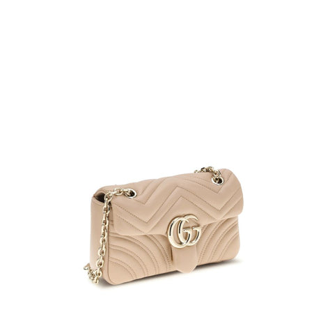 Gucci GG Marmont small Beige Lamb Shoulder Bag