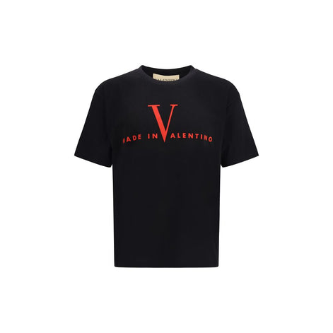 Valentino Garavani Black Cotton T-Shirt