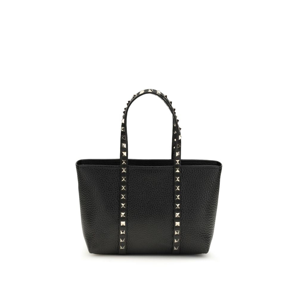Valentino Garavani Rockstud small Tote Black Leather Shoulder Bag