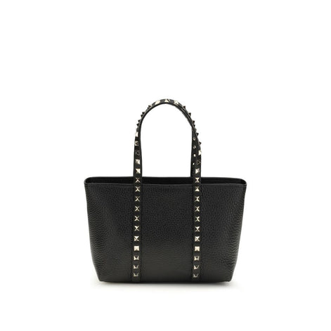 Valentino Garavani Rockstud small Tote Black Leather Shoulder Bag
