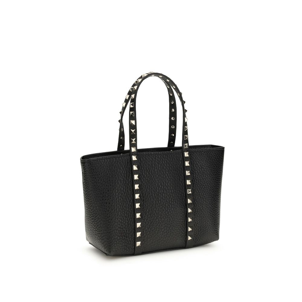 Valentino Garavani Rockstud small Tote Black Leather Shoulder Bag