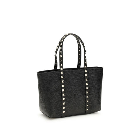 Valentino Garavani Rockstud small Tote Black Leather Shoulder Bag