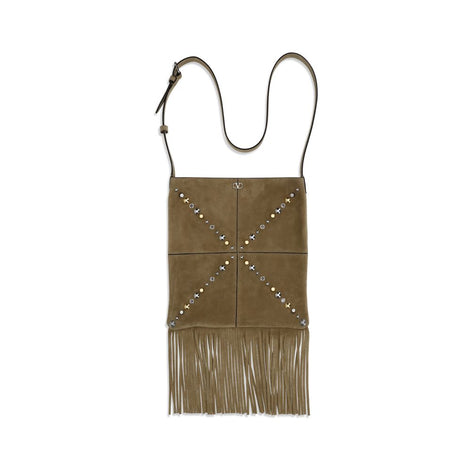 Valentino Garavani Nellcôte Beige Leather Shoulder Bag