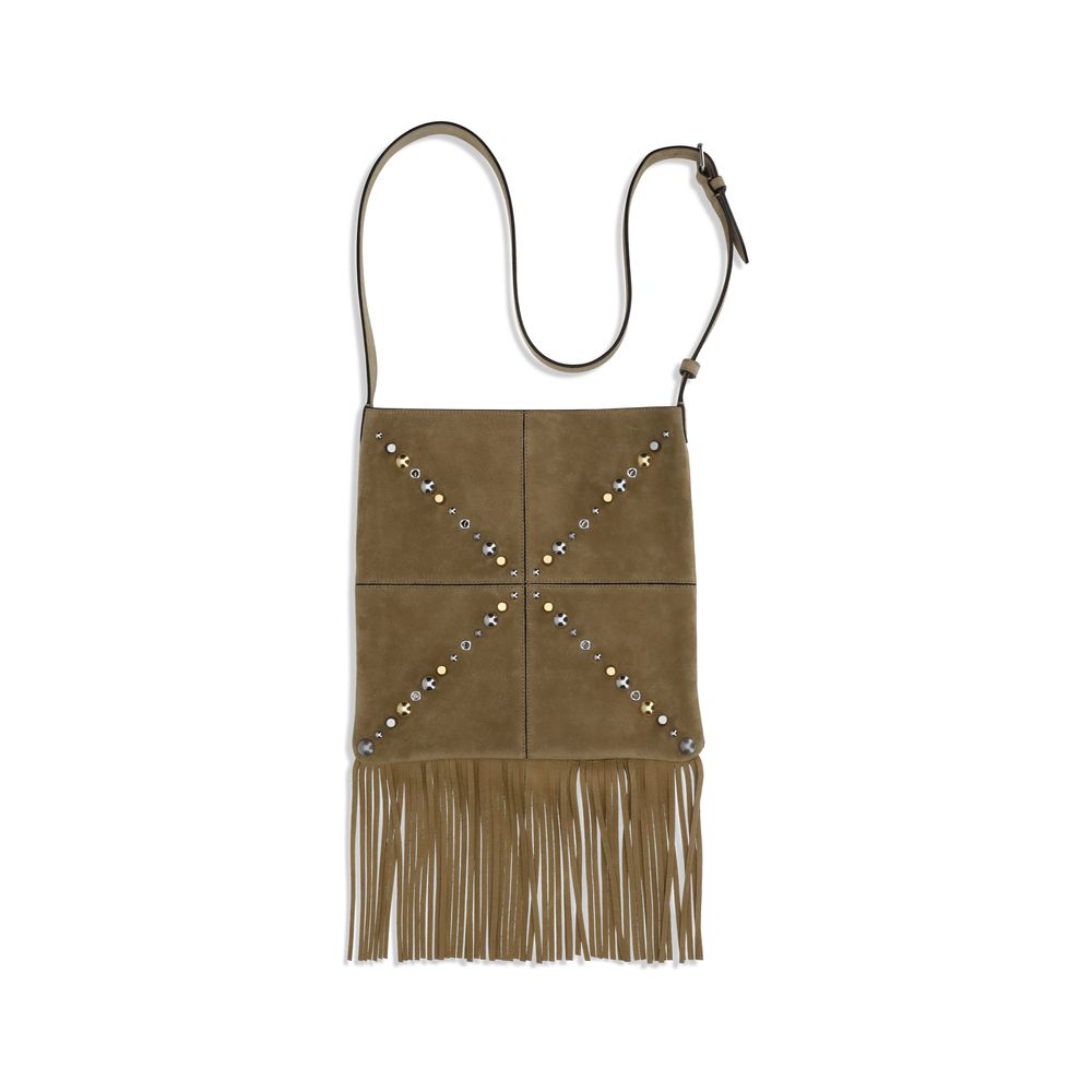 Valentino Garavani Nellcôte Beige Leather Shoulder Bag