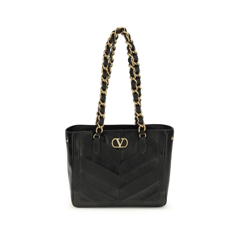 Valentino Garavani La Seine small Black Napa Leather Shoulder Bag