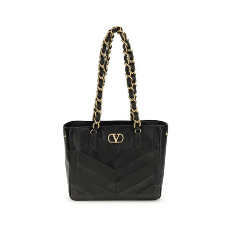 Valentino Garavani La Seine small Black Napa Leather Shoulder Bag