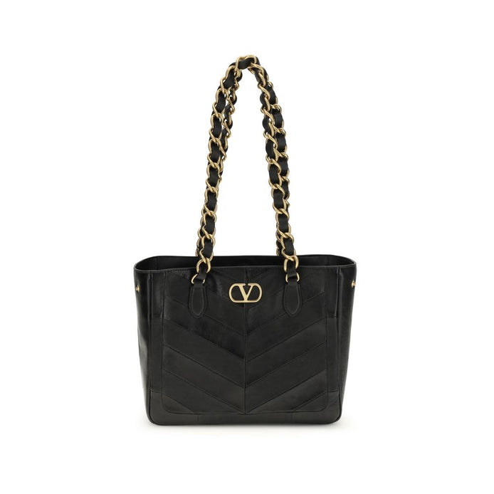 Valentino Garavani La Seine small Black Napa Leather Shoulder Bag