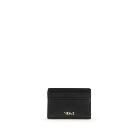 Versace Black Calf Leather Bos Taurus Wallet