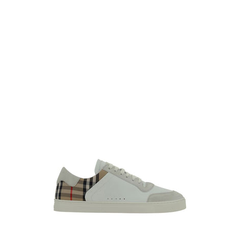 Burberry White Rubber Low Top Sneakers