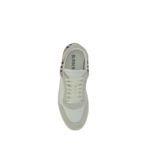 Burberry White Rubber Low Top Sneakers