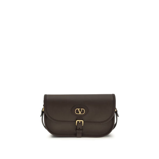 Valentino Garavani Antibes small Brown Leather Shoulder Bag