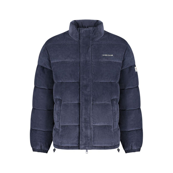 Guess Jeans Blue Polyester Men's Jacket