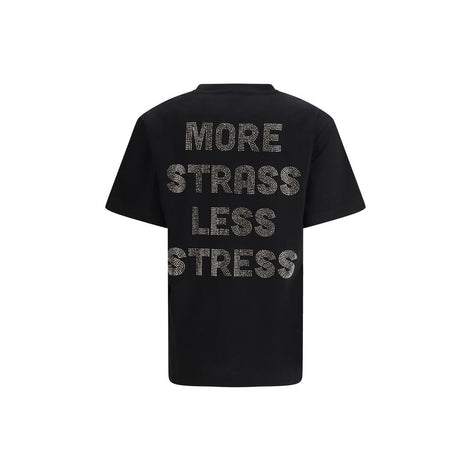 PINKO Black Cotton T-Shirt