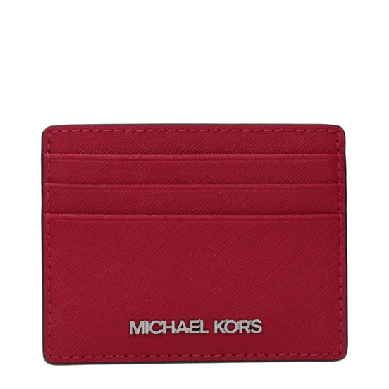 Michael Kors Red Leather Cardholder