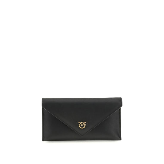 PINKO Black Calf Leather Bos Taurus Handbag