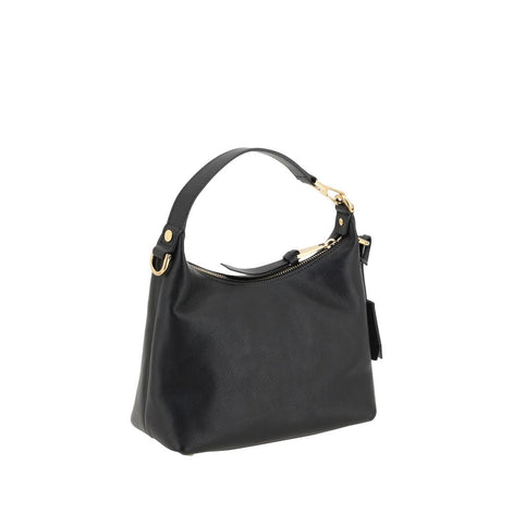 Versace Black Calf Leather Bos Taurus Handbag