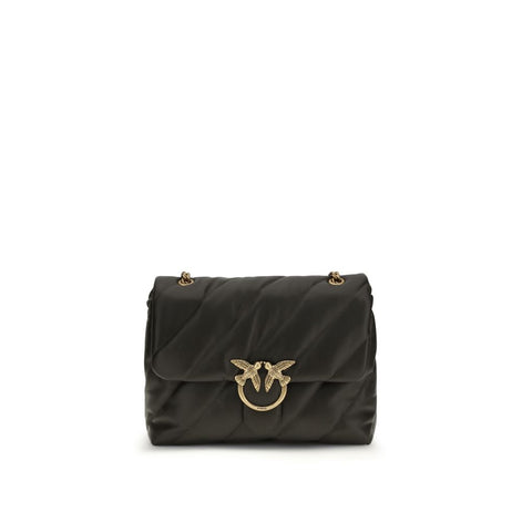PINKO Bicolor Calf Leather Bos Taurus Shoulder Bag