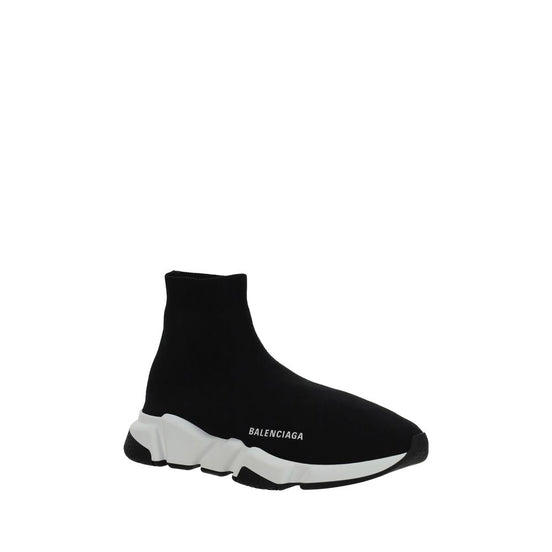 Balenciaga Black Elastane Athletic Sneakers