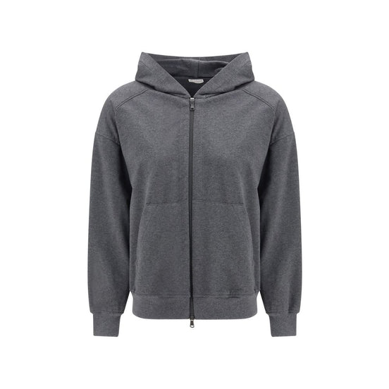 Brunello Cucinelli Gray Cotton Sweatshirt