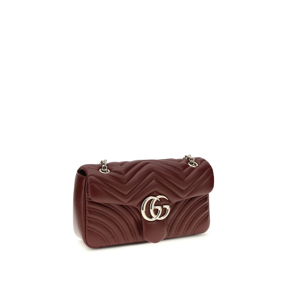 Gucci Marmont medium Bordeaux Leather Shoulder Bag