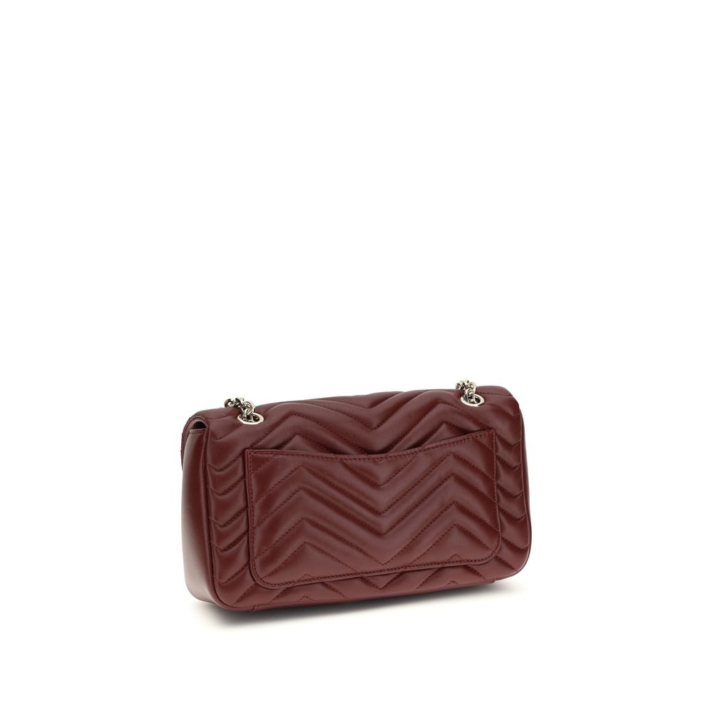 Gucci Marmont medium Bordeaux Leather Shoulder Bag