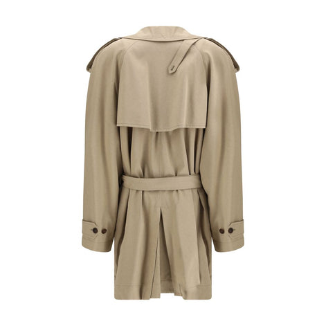 Balenciaga Beige Cotton Trench Coat