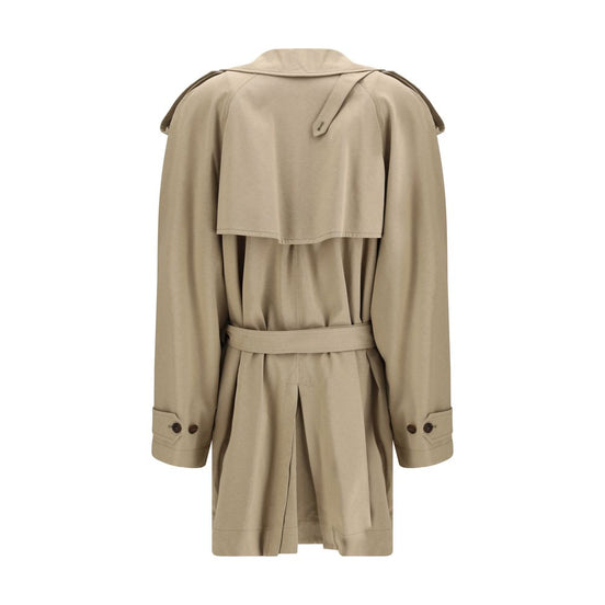 Balenciaga Beige Cotton Trench Coat