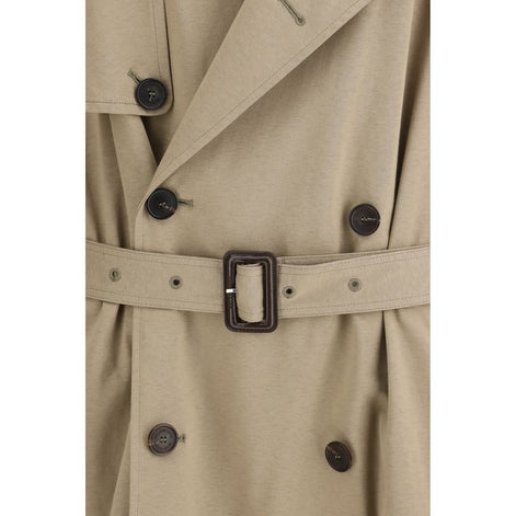 Balenciaga Beige Cotton Trench Coat