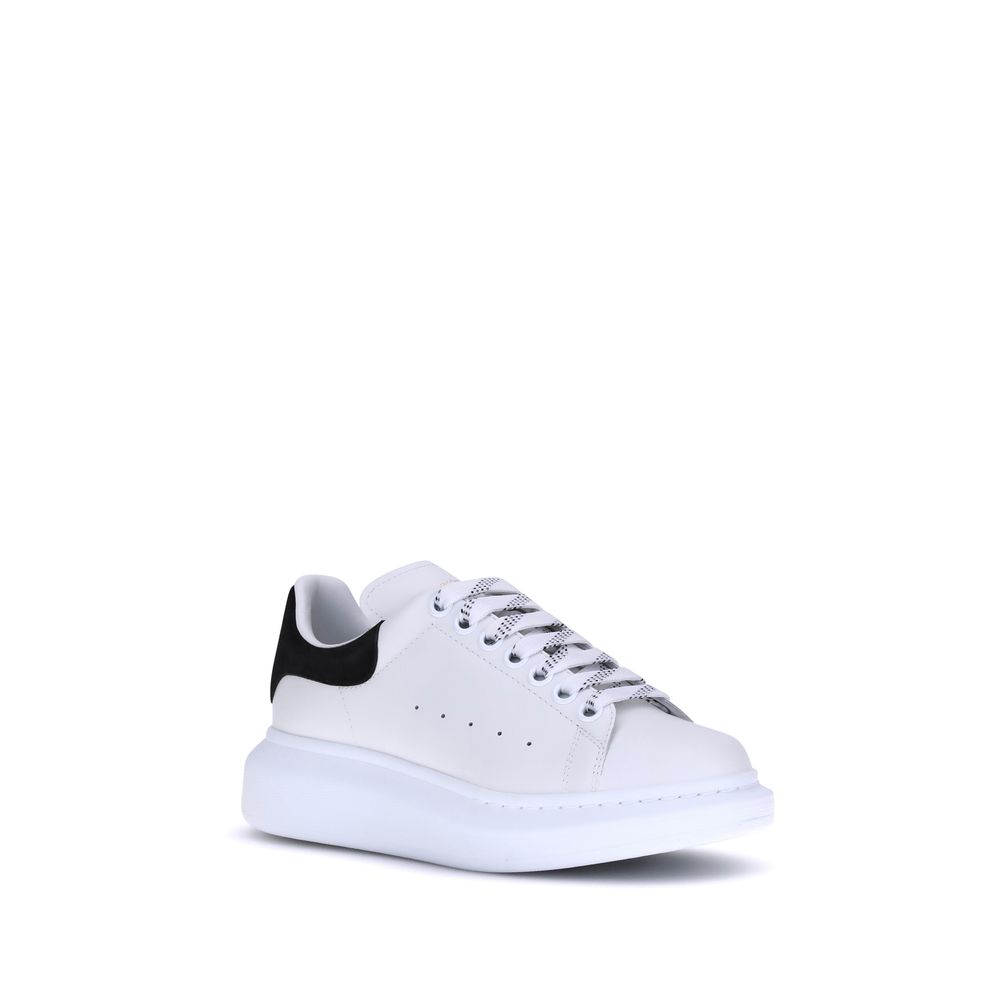 Alexander McQueen White Calf Leather Bos Taurus Platform Sneakers