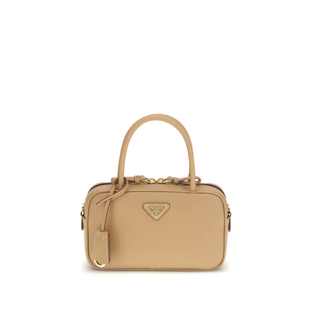 Prada Beige Calf Leather Bos Taurus Handbag