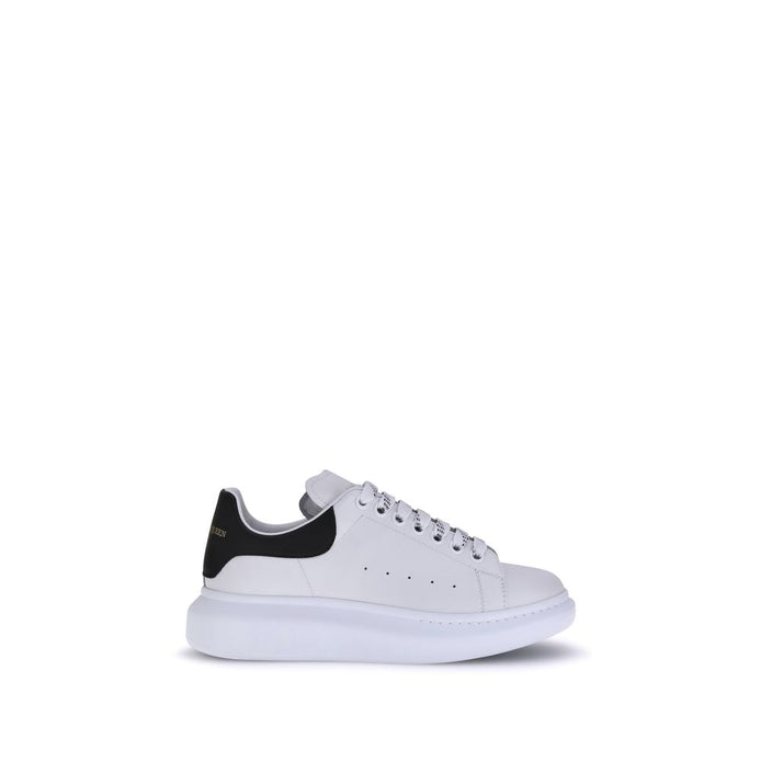 Alexander McQueen White Calf Leather Bos Taurus Platform Sneakers