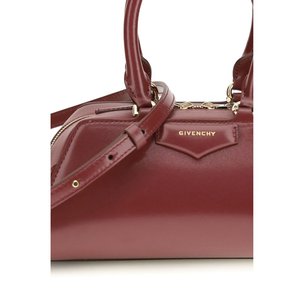 Givenchy Antigona mini Bordeaux Leather Handbag