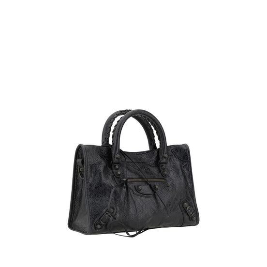 Balenciaga Black Calf Leather Bos Taurus Shoulder Bag