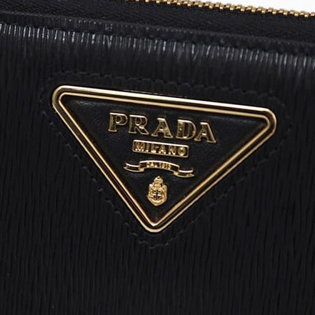 Prada Black Calfskin Wallet