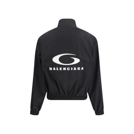 Balenciaga Black Cotton Shell Jacket
