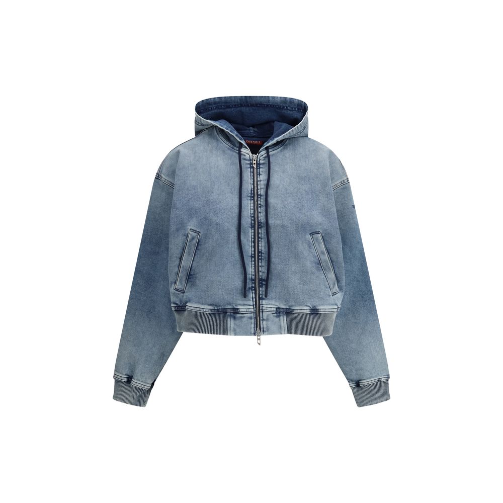 Diesel Blue Cotton Sweatshirt
