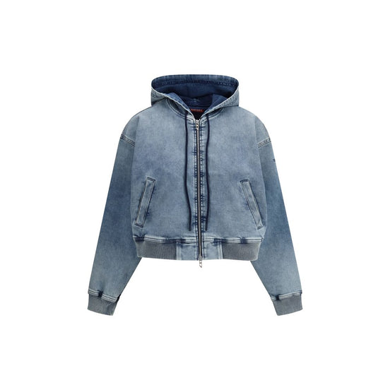 Diesel Blue Cotton Sweatshirt